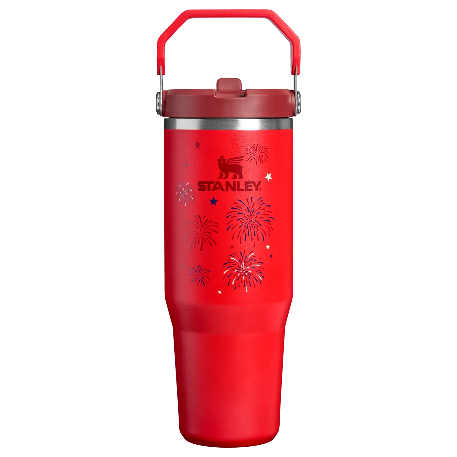 Stanley The IceFlow Flip Straw Tumbler | 30 OZ Chili Red Fireworks
