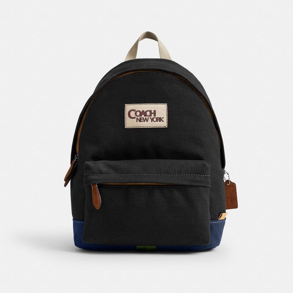 Coach Tyler Backpack Silver Black Multi