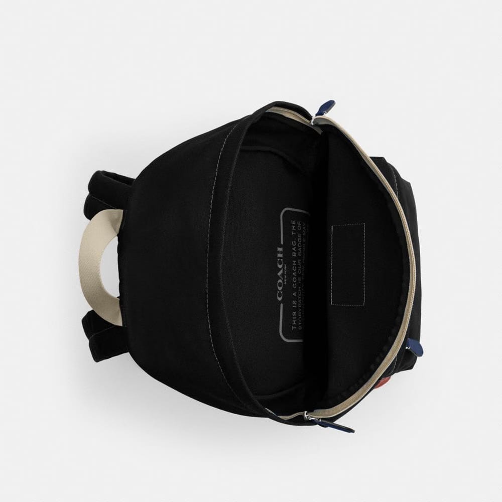 Coach Tyler Backpack Silver Black Multi