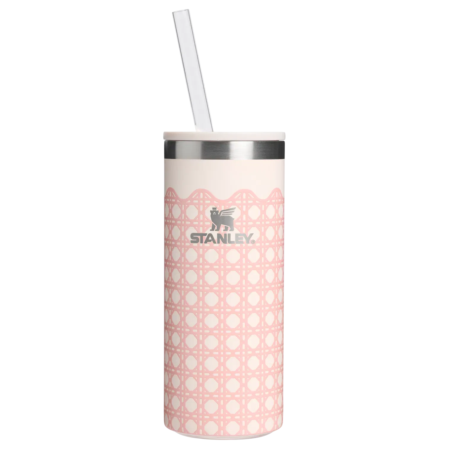 Stanley The Everyday Slim Can Cooler Cup | 10 OZ Rose Quartz Rattan