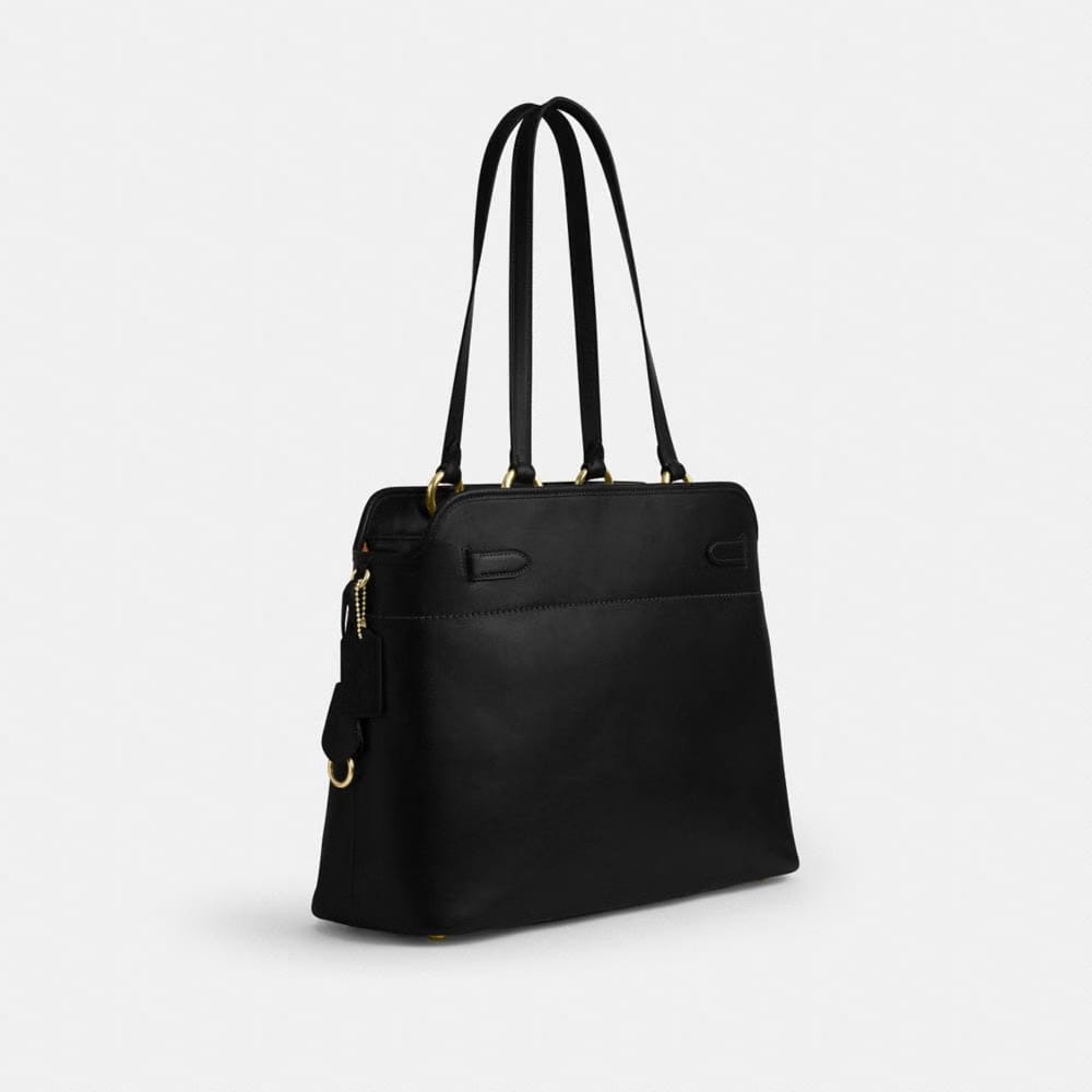 Coach Easton Tote Bag Gold Black