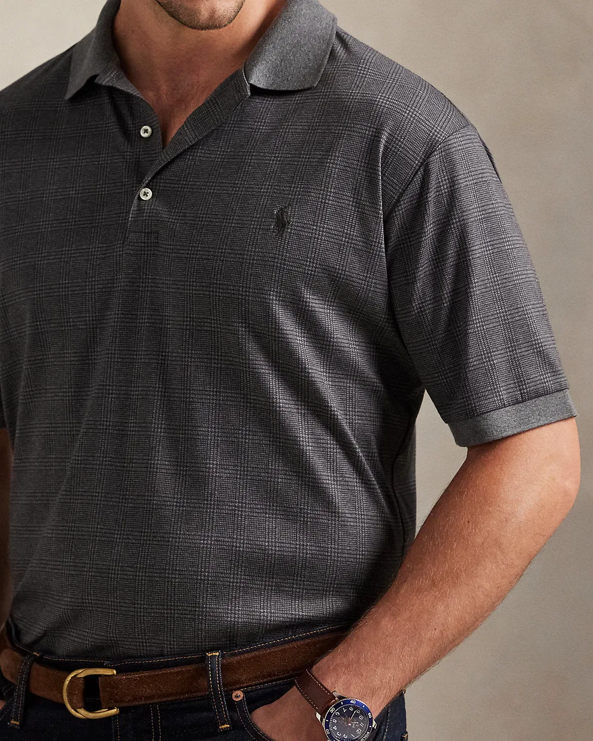 Ralph Lauren Glen Plaid Soft Cotton Polo Shirt