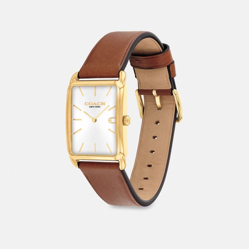 Coach Elliot Watch, 32 Mm X 26 Mm Saddle