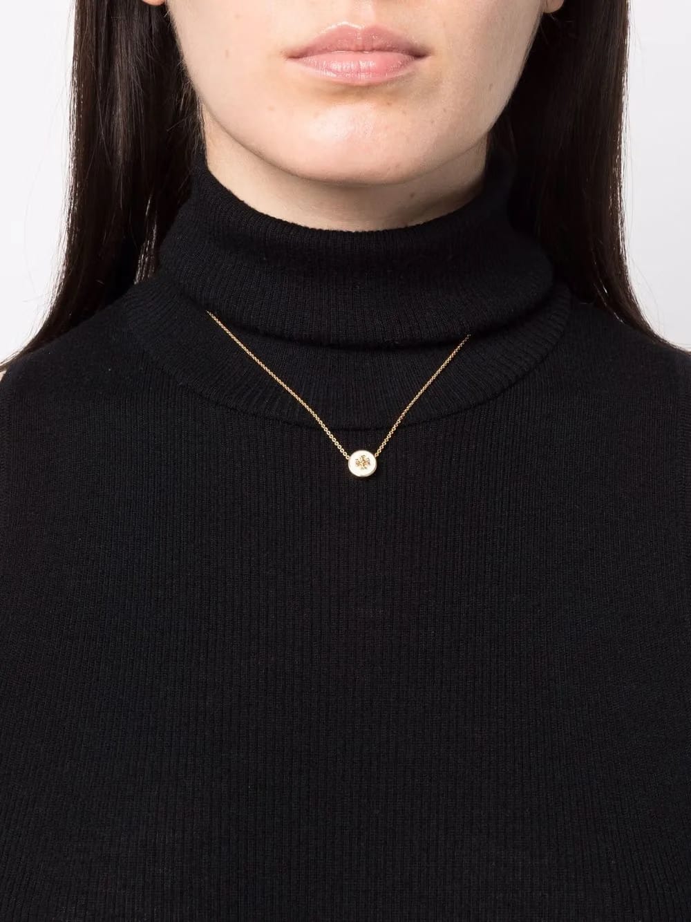 Kira enamel pendant necklace