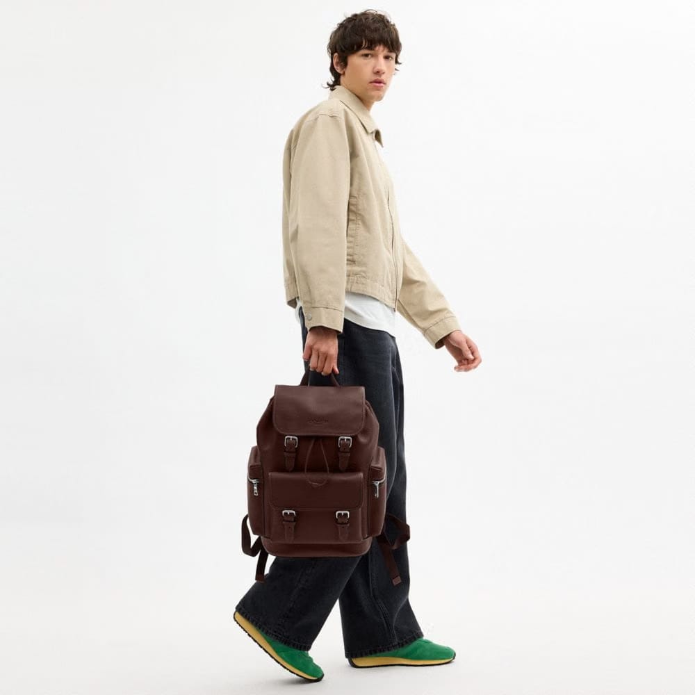 Coach Sprint Backpack Silver Maple