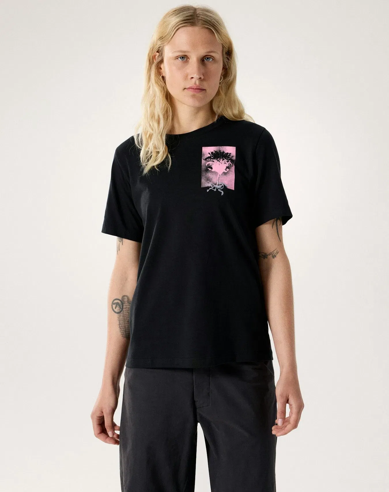 Arc'teryx Kragg SL Cotton Superbloom Crew Shirt SS Women's Black