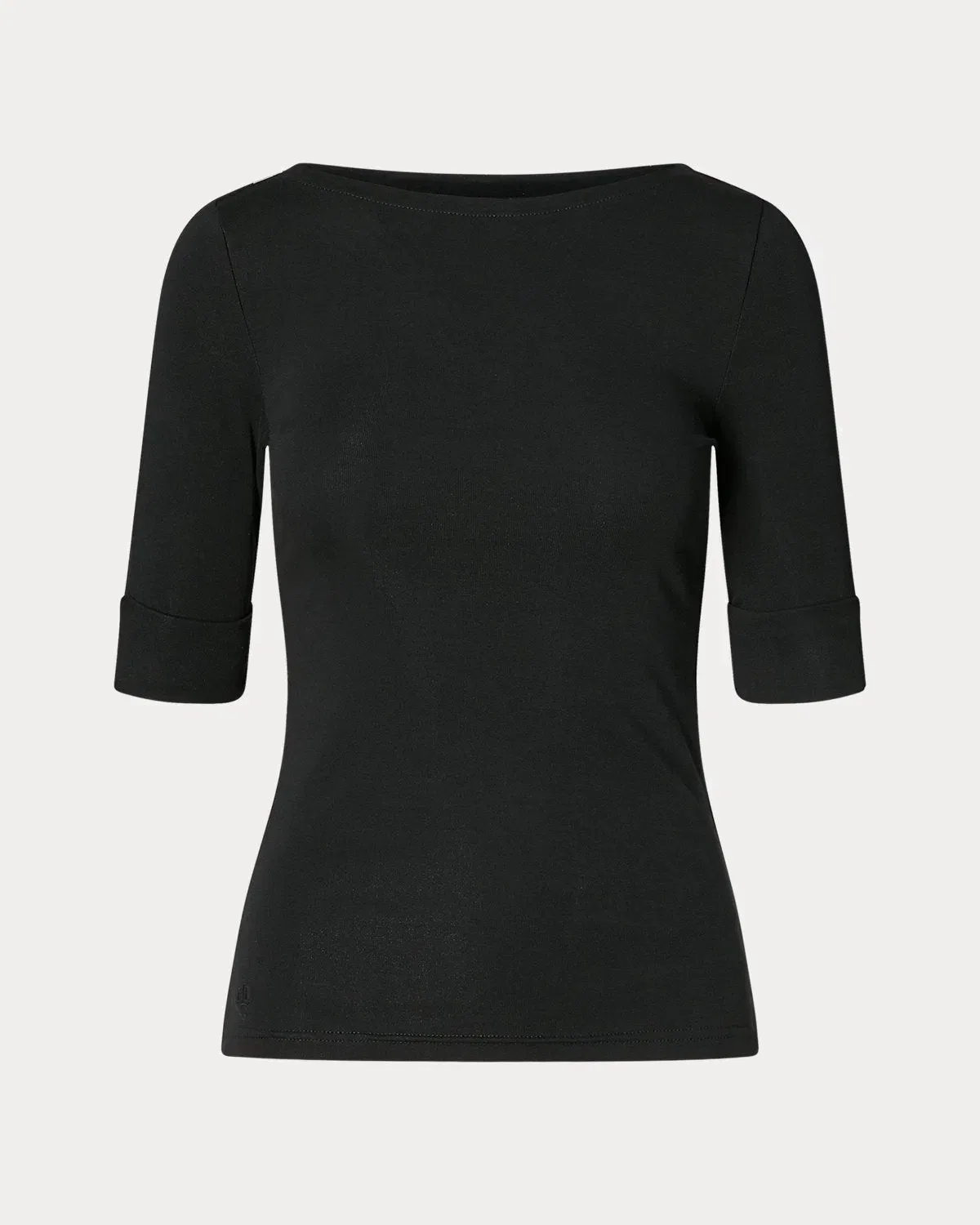 Ralph Lauren Stretch Cotton Boatneck T-Shirt