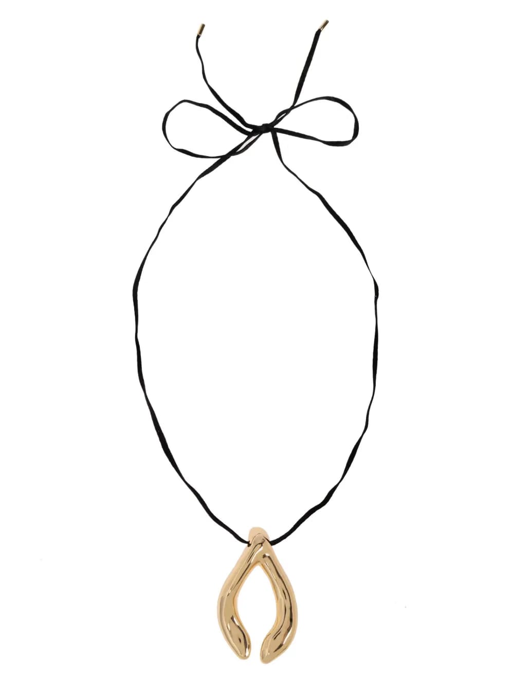 wishbone-motif necklace