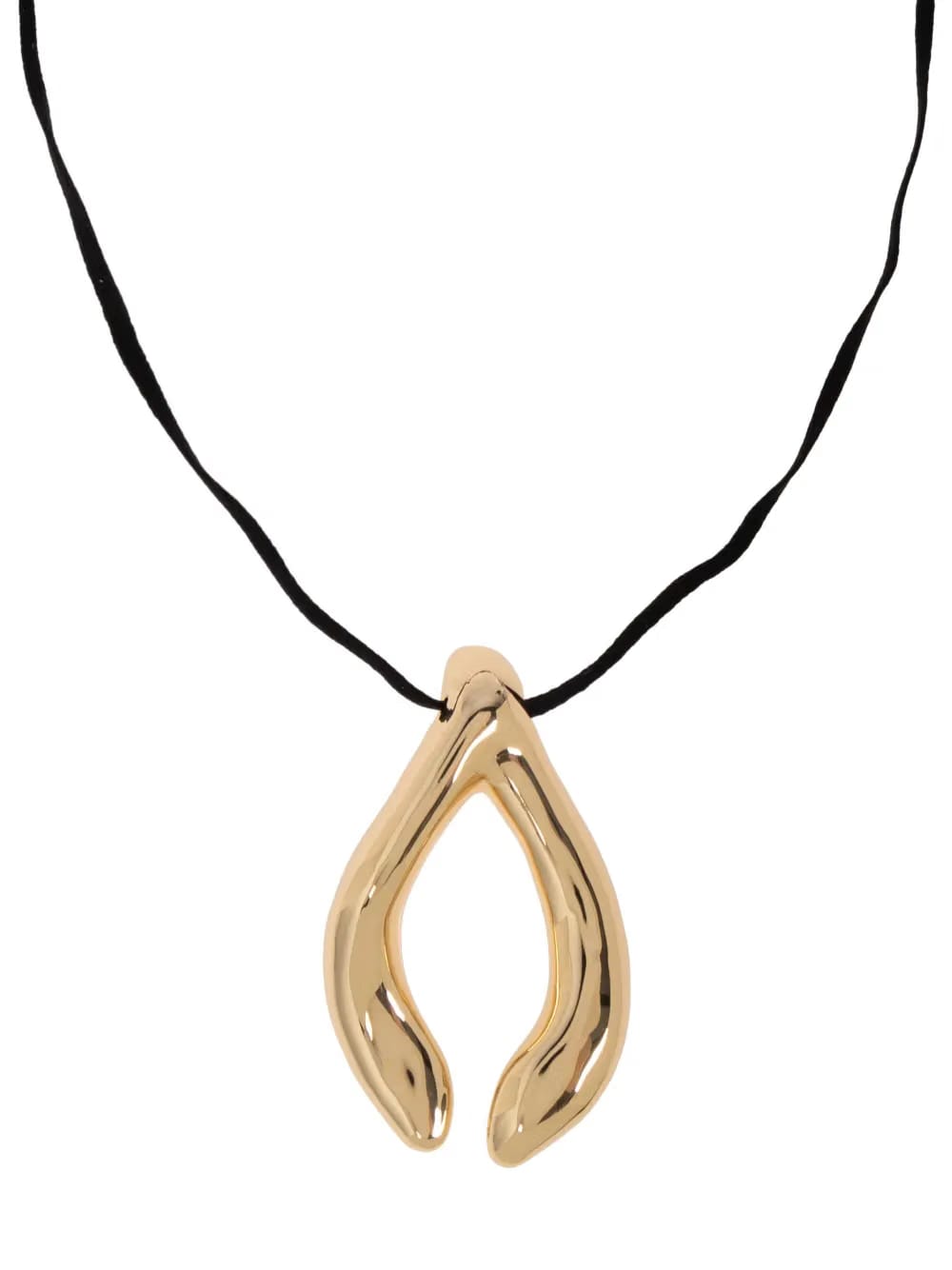 wishbone-motif necklace