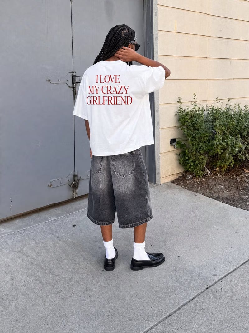 Forfksake Crazy Girlfriend T-Shirt White