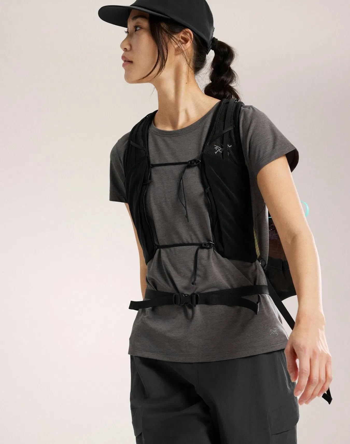 Arc'teryx Outlet Taema Crew Neck Shirt SS Women's Black Heather