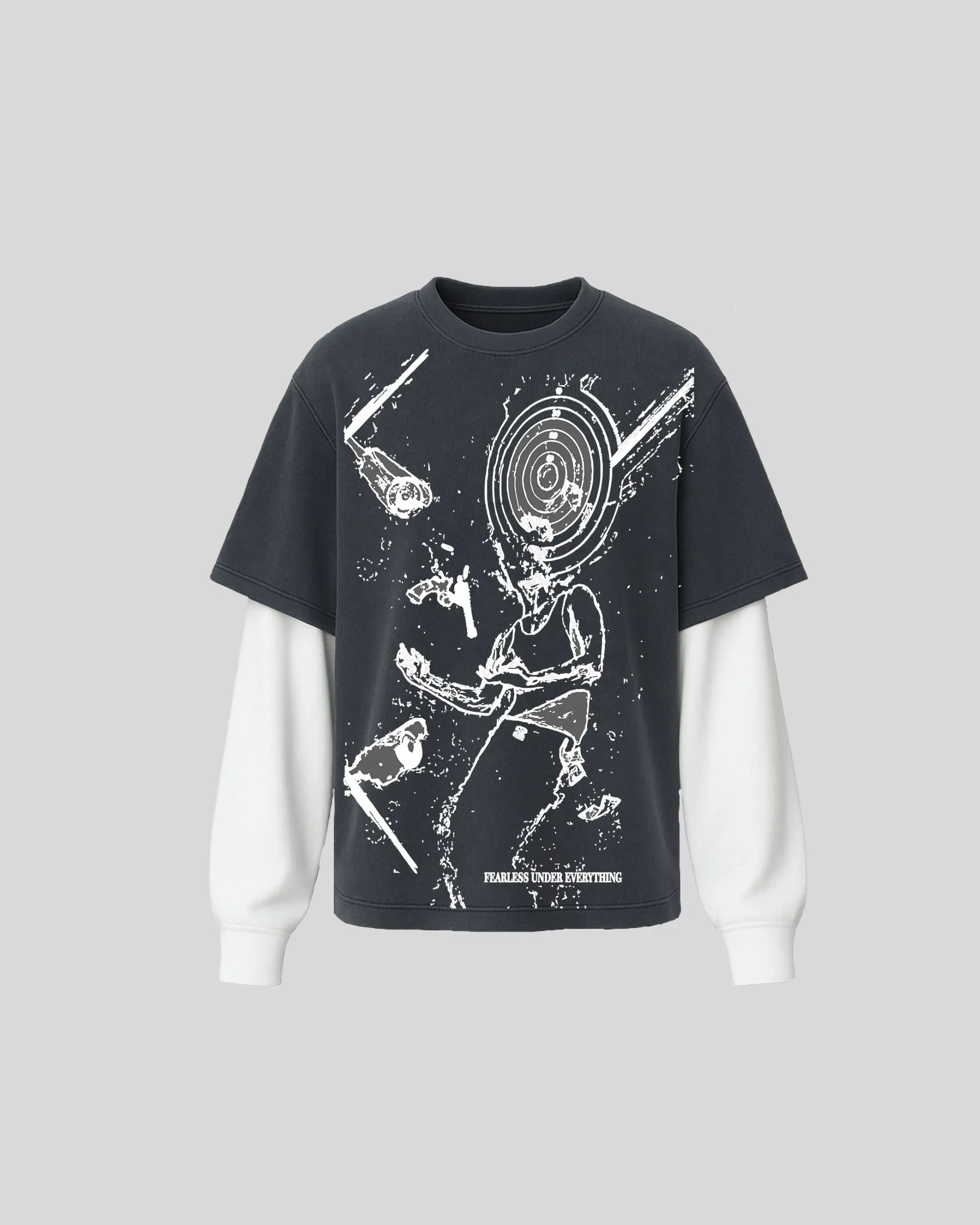 DOUBLE LAYERED TARGET" T-Shirt