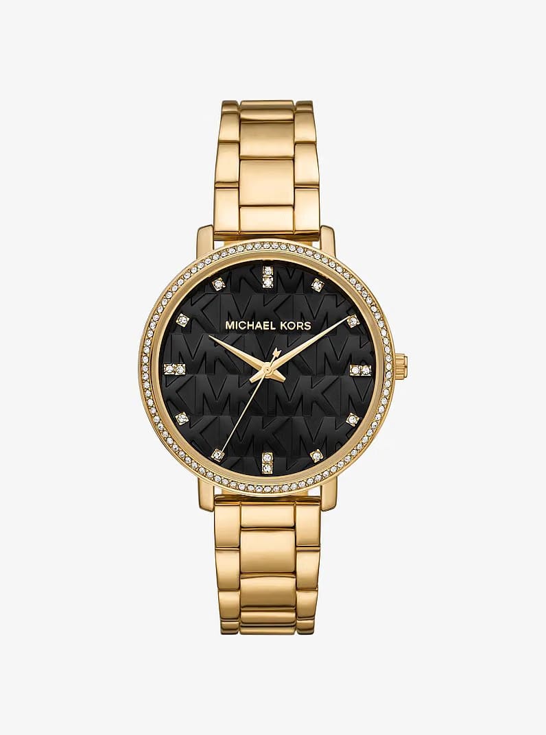 Michael Kors Pyper Pav Gold-Tone Watch