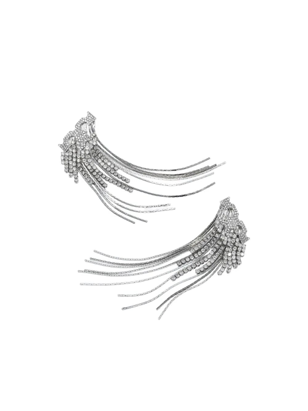 crystal logo earring