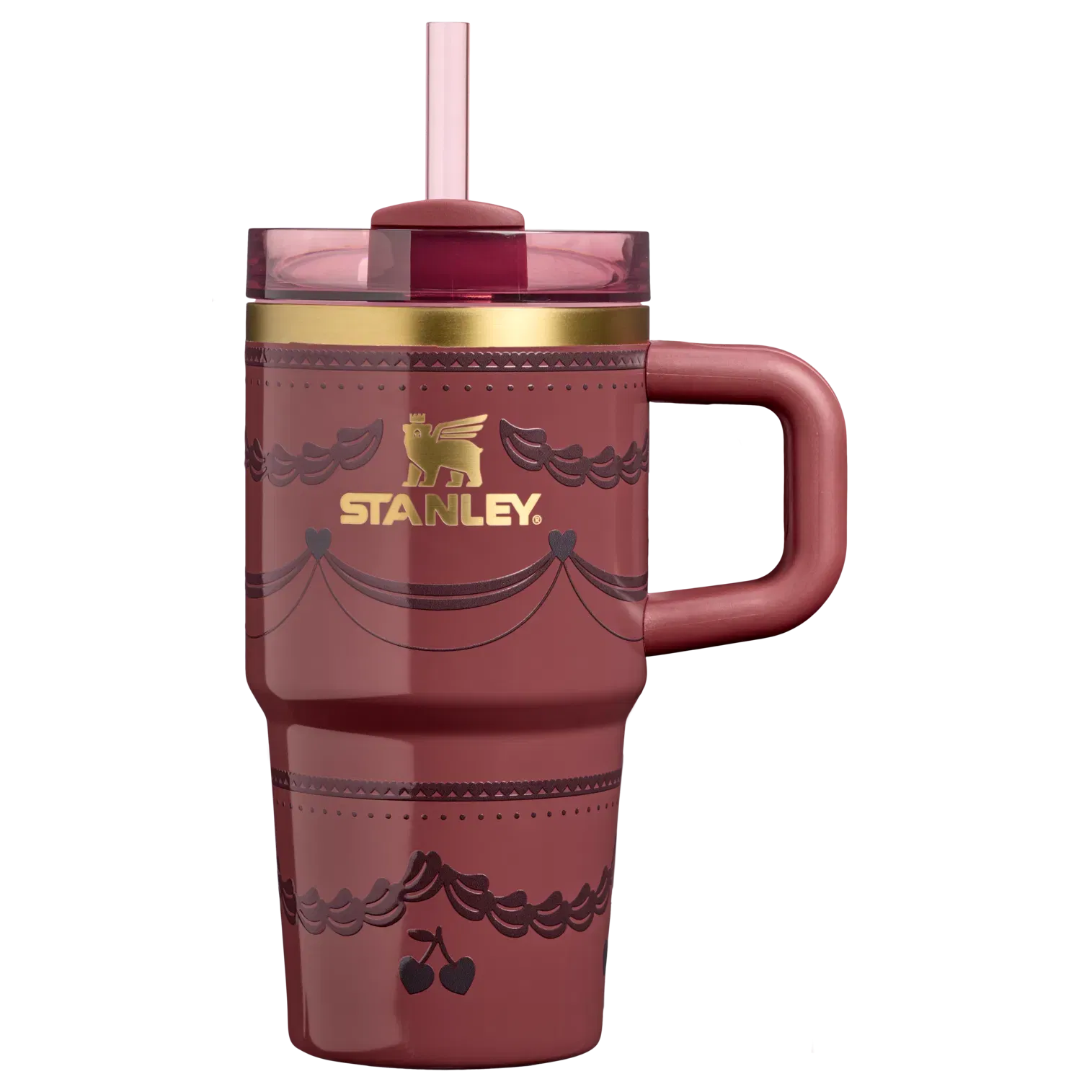 Stanley The Valentines Day Quencher H2.0 FlowState Tumbler | 20 OZ Red Velvet Cake