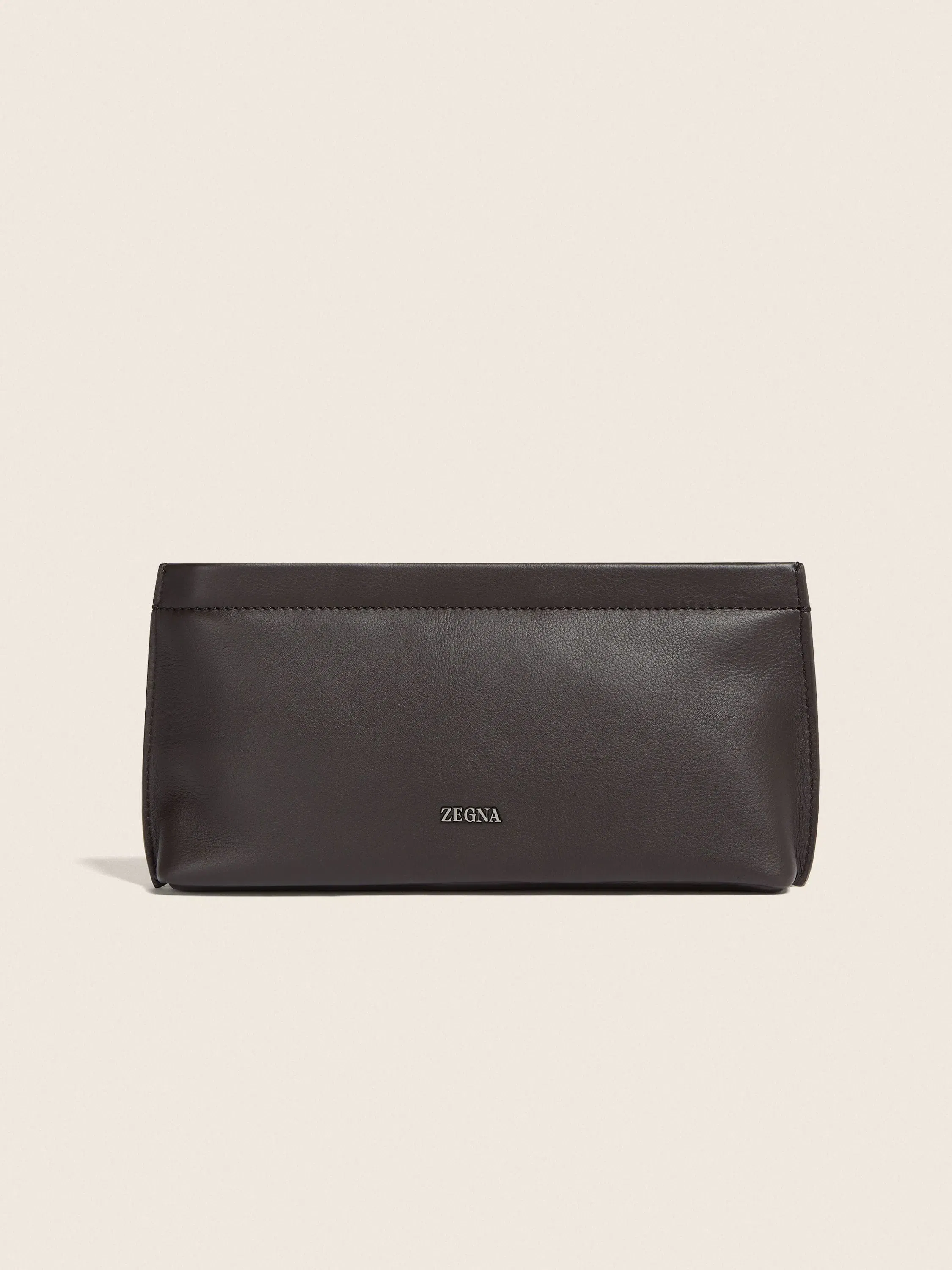 Zegna Dark Brown Secondskin Clutch