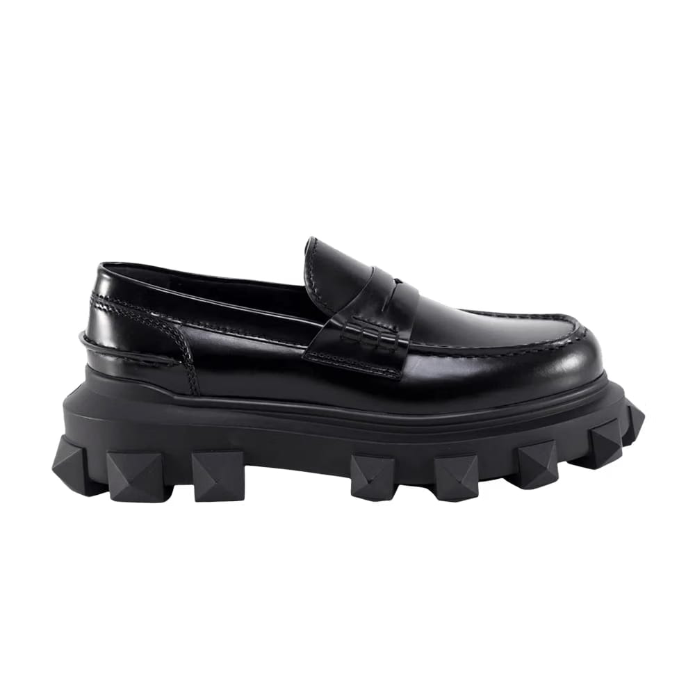 Valentino Trackstud Loafer Black