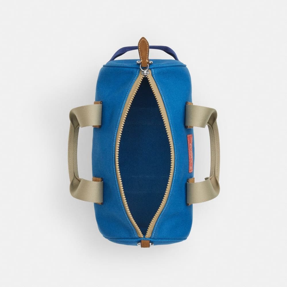 Coach Expedition Duffle Bag Silver Blue Multi