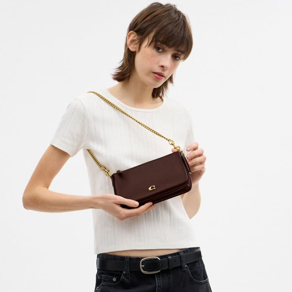 Coach Audrey Crossbody Bag Brass Maple