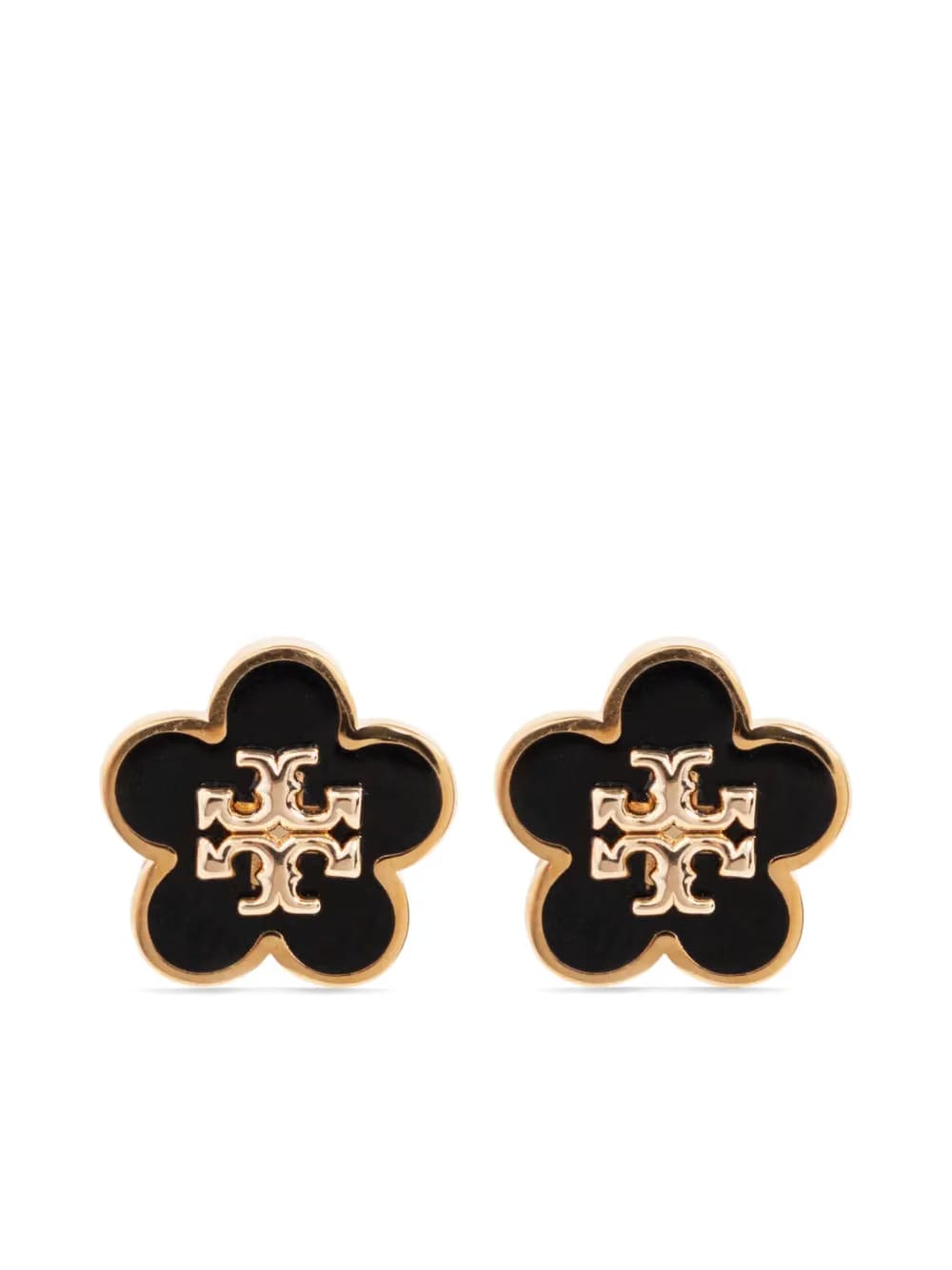logo-engraved earrings