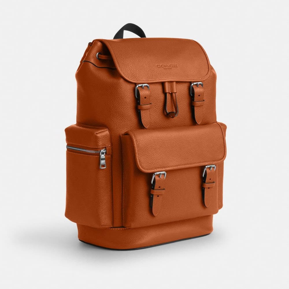 Coach Sprint Backpack Silver Amber Brown