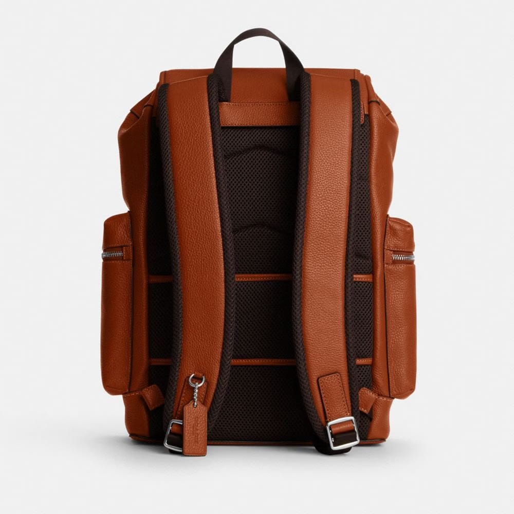 Coach Sprint Backpack Silver Amber Brown
