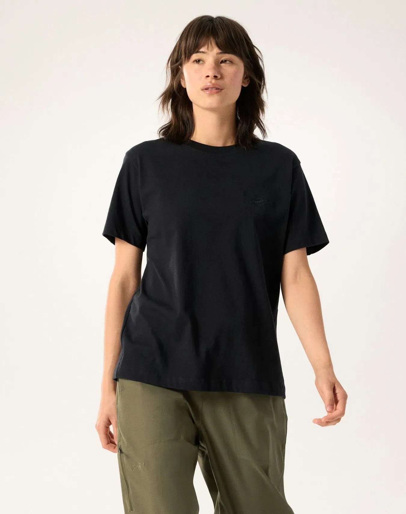 Arc'teryx Kragg Cotton Little Bird Crew Shirt SS Women's Black Black