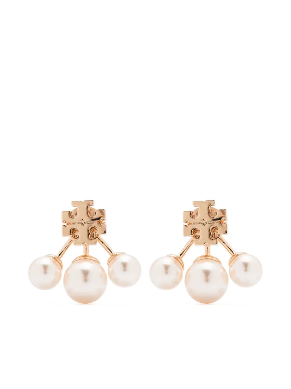 Kira pearl front-back earrings