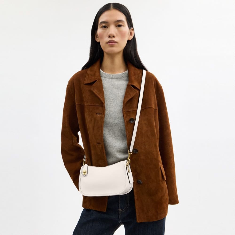 Coach Swinger Bag Brass Chalk