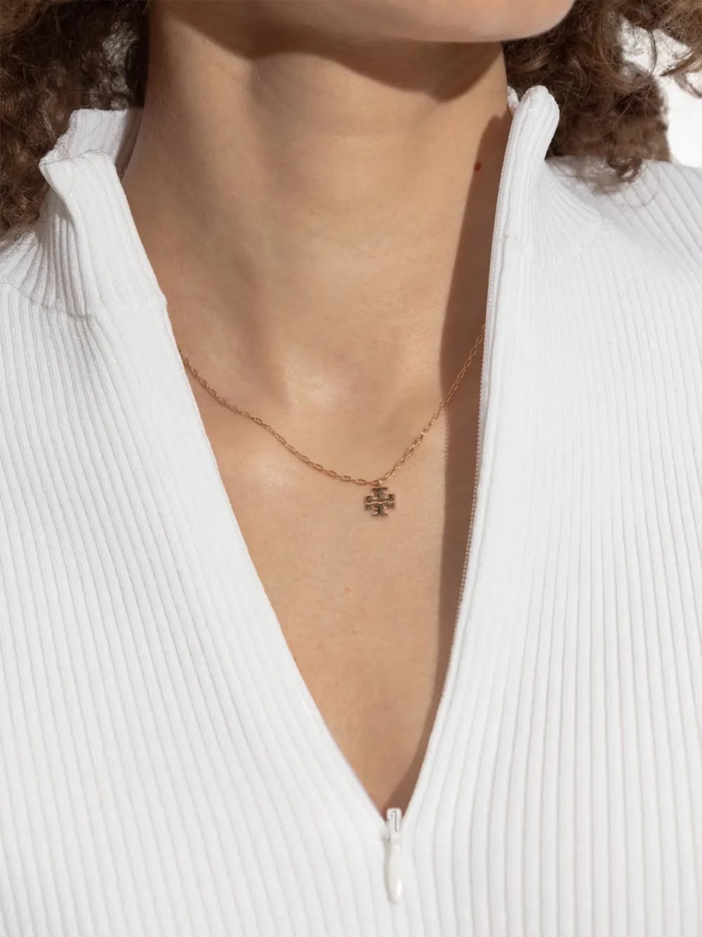 Double T-pendant necklace