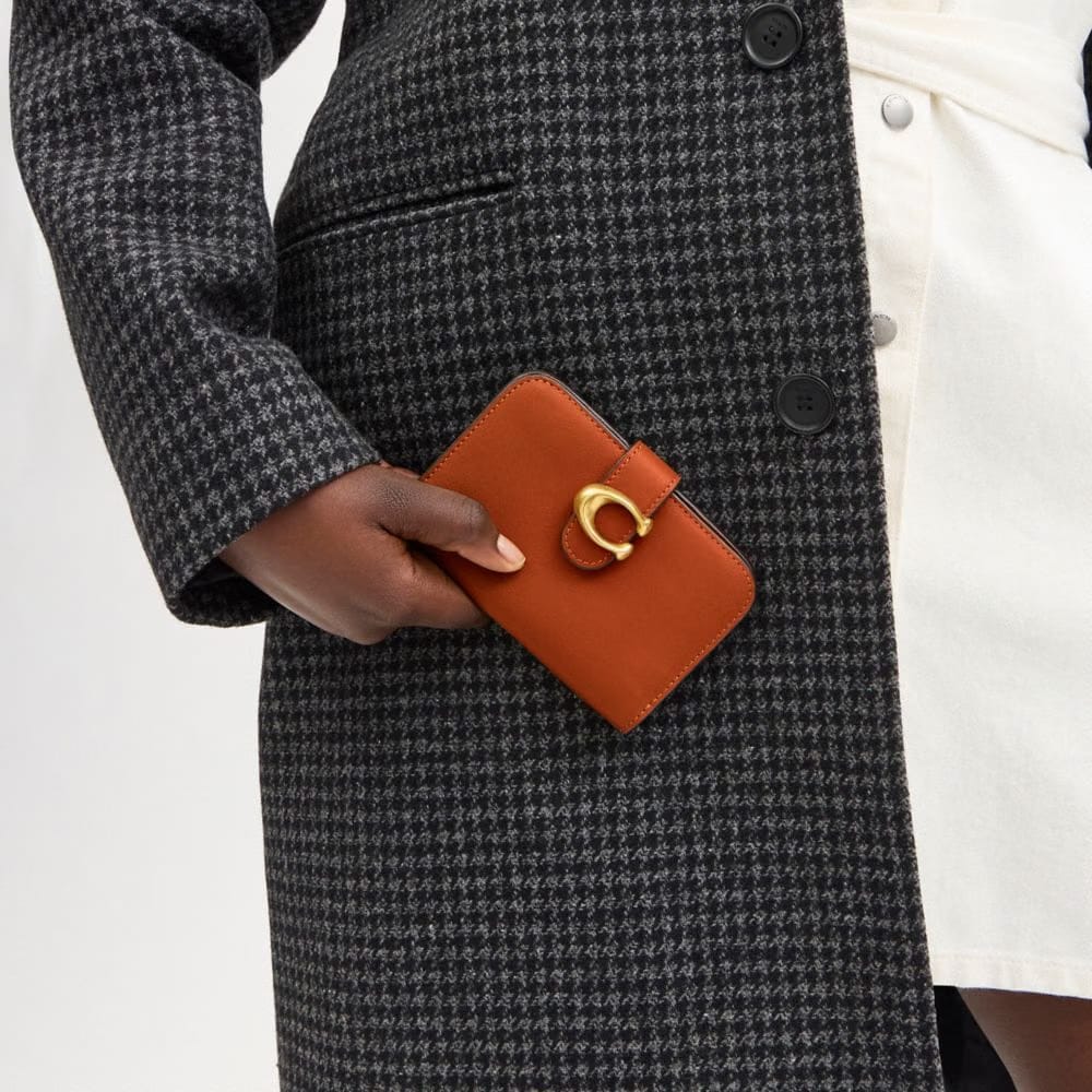 Coach Tabby Wallet Brass Amber Brown