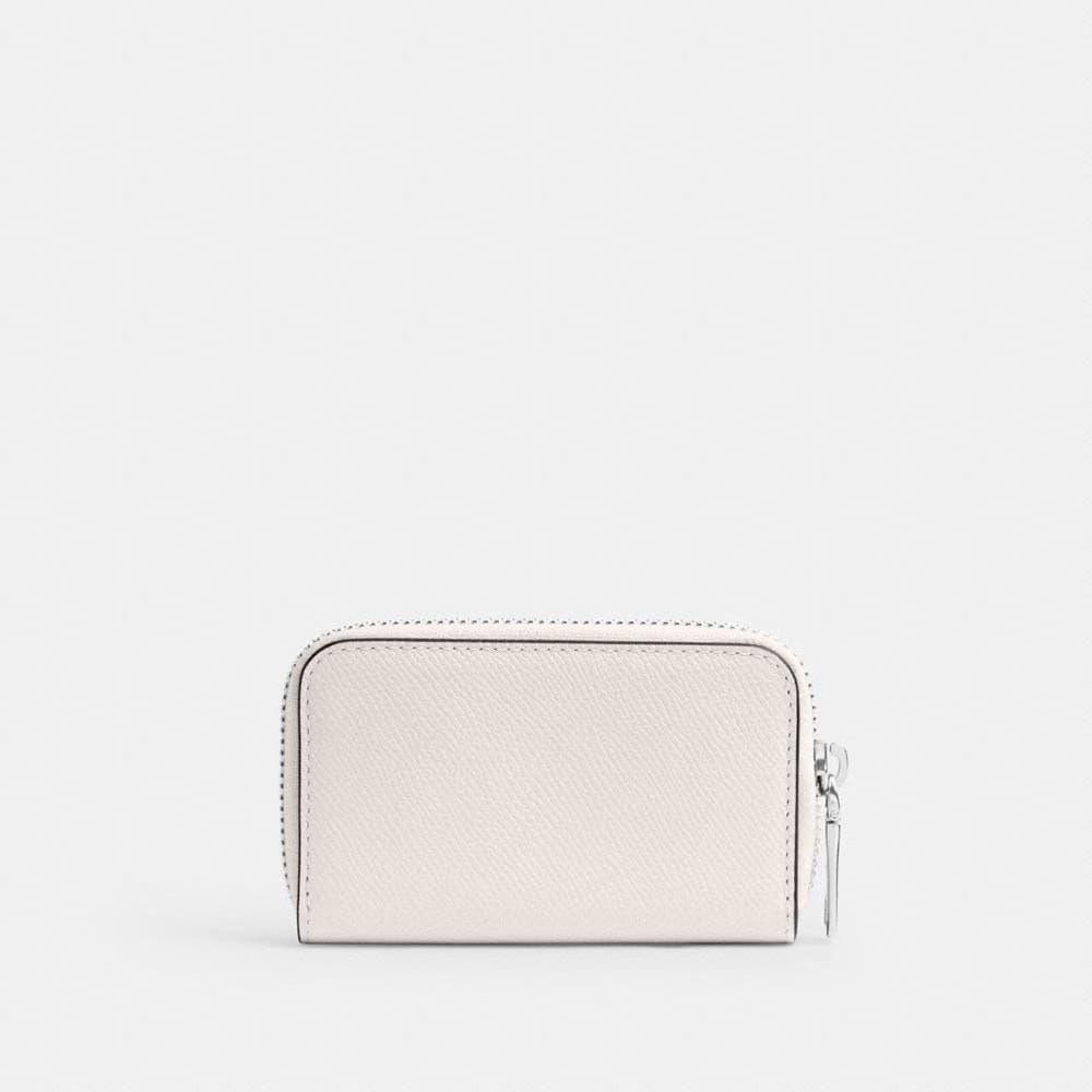Coach Small Zip Around Card Case Chalk