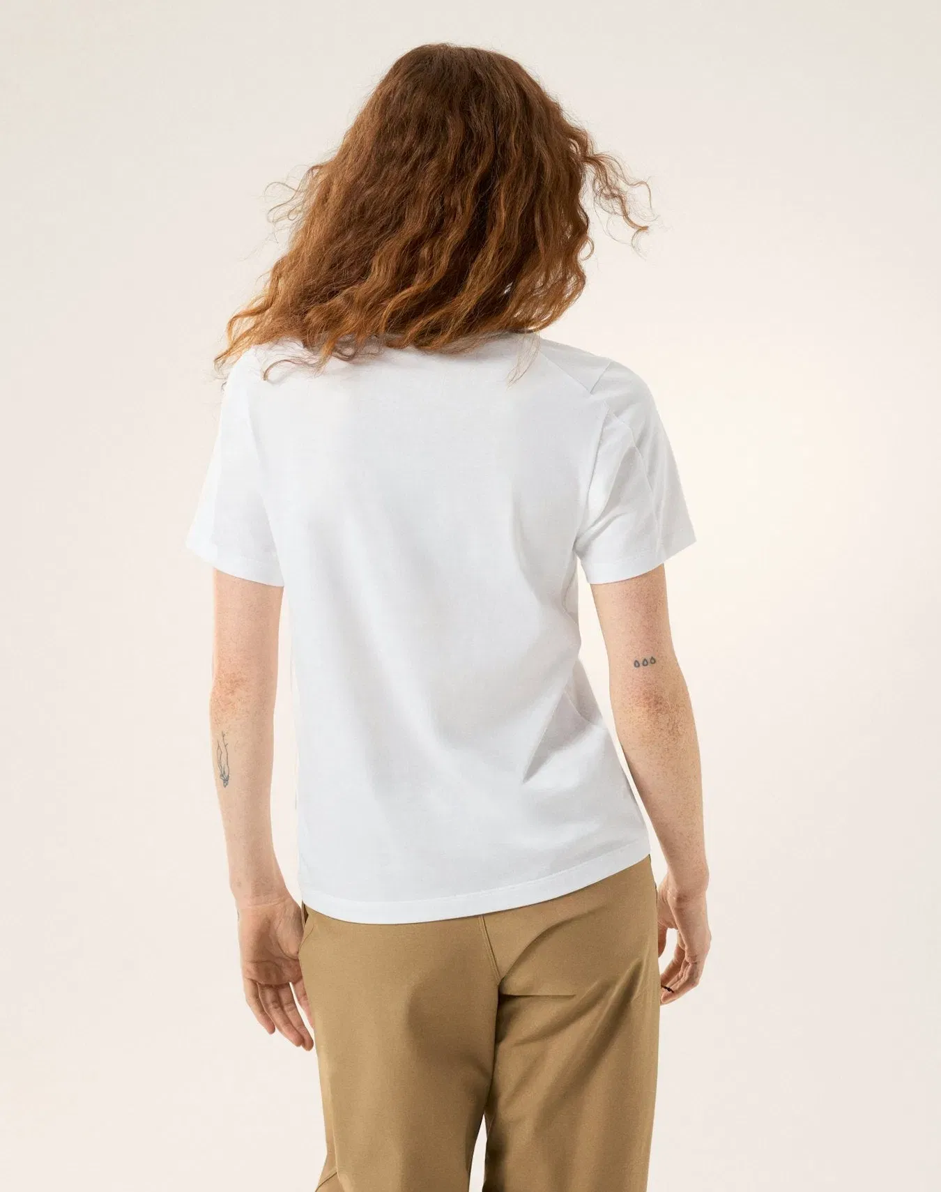 Arc'teryx Kragg SL Cotton Emblem Crew Shirt SS Women's White Light