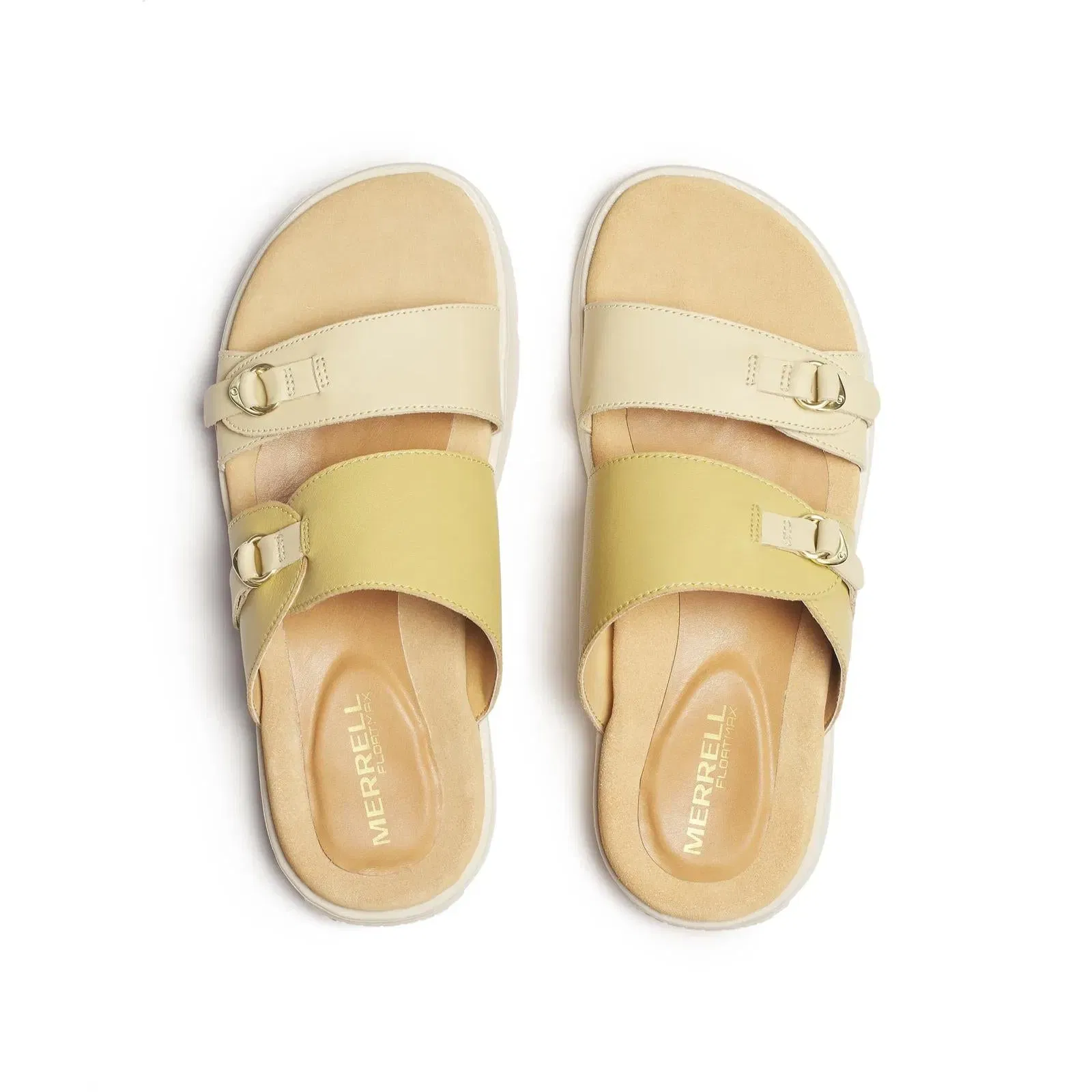 Merrell Women's Fleur Leather Slide Caramel/Almond