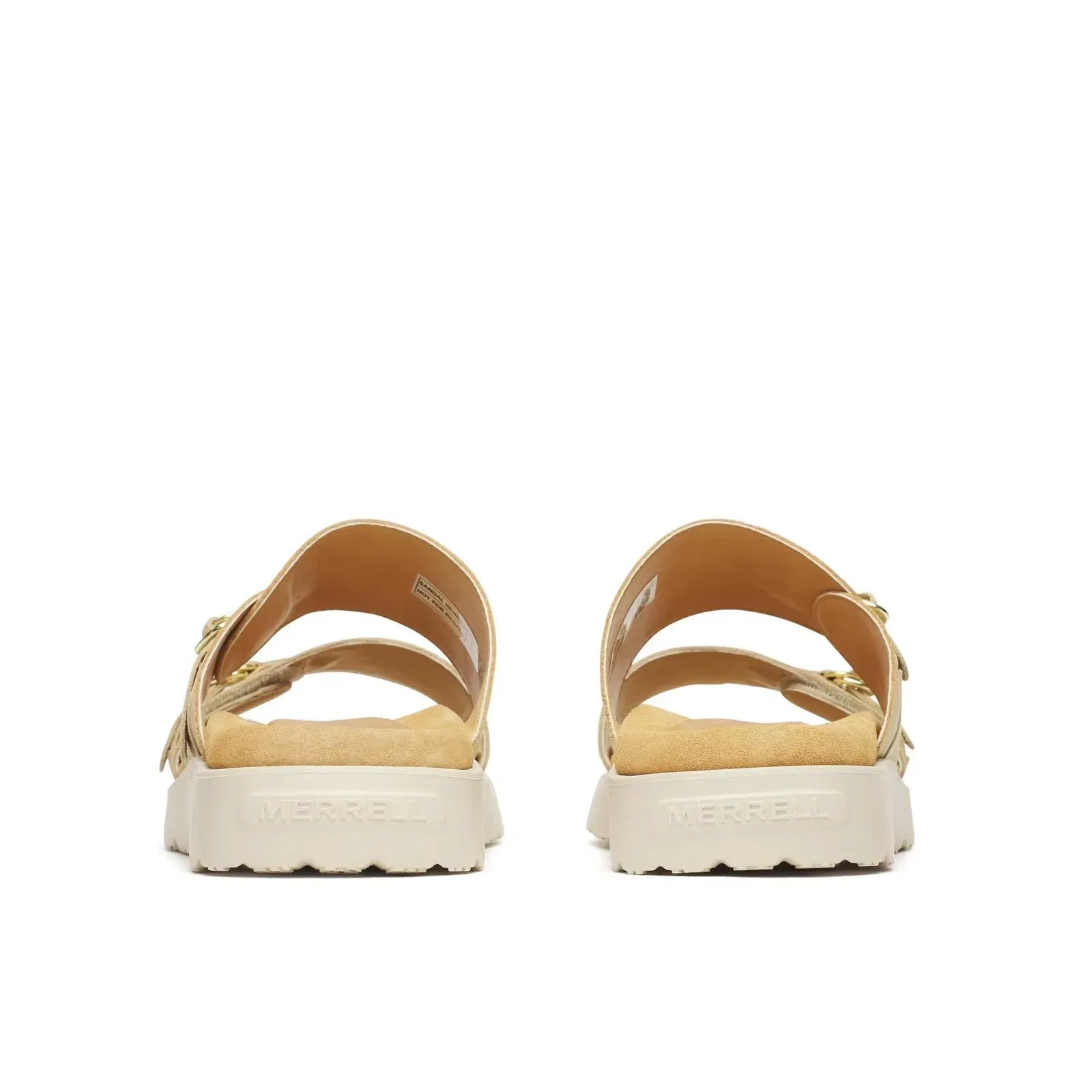 Merrell Women's Fleur Leather Slide Caramel/Almond