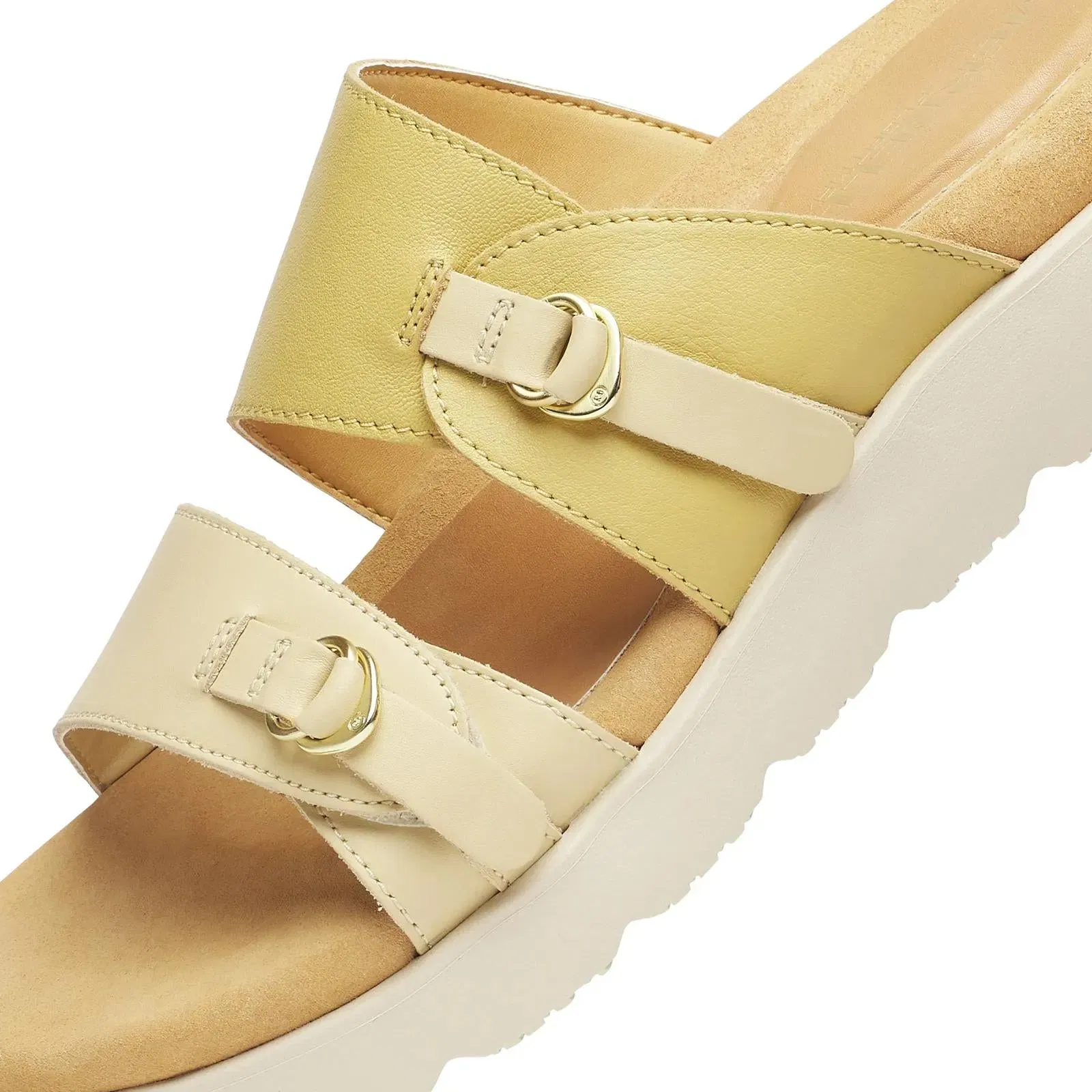 Merrell Women's Fleur Leather Slide Caramel/Almond