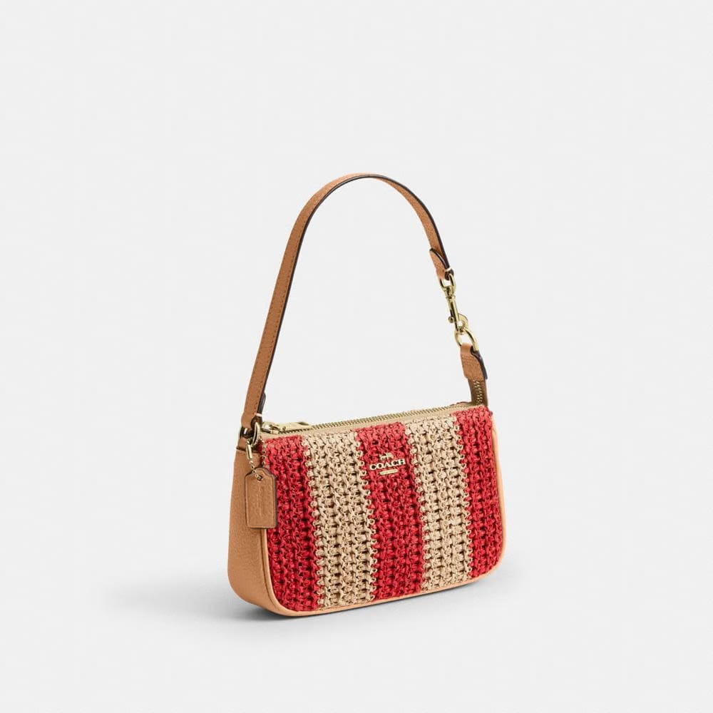 Coach Nolita 19 Gold Red Tan