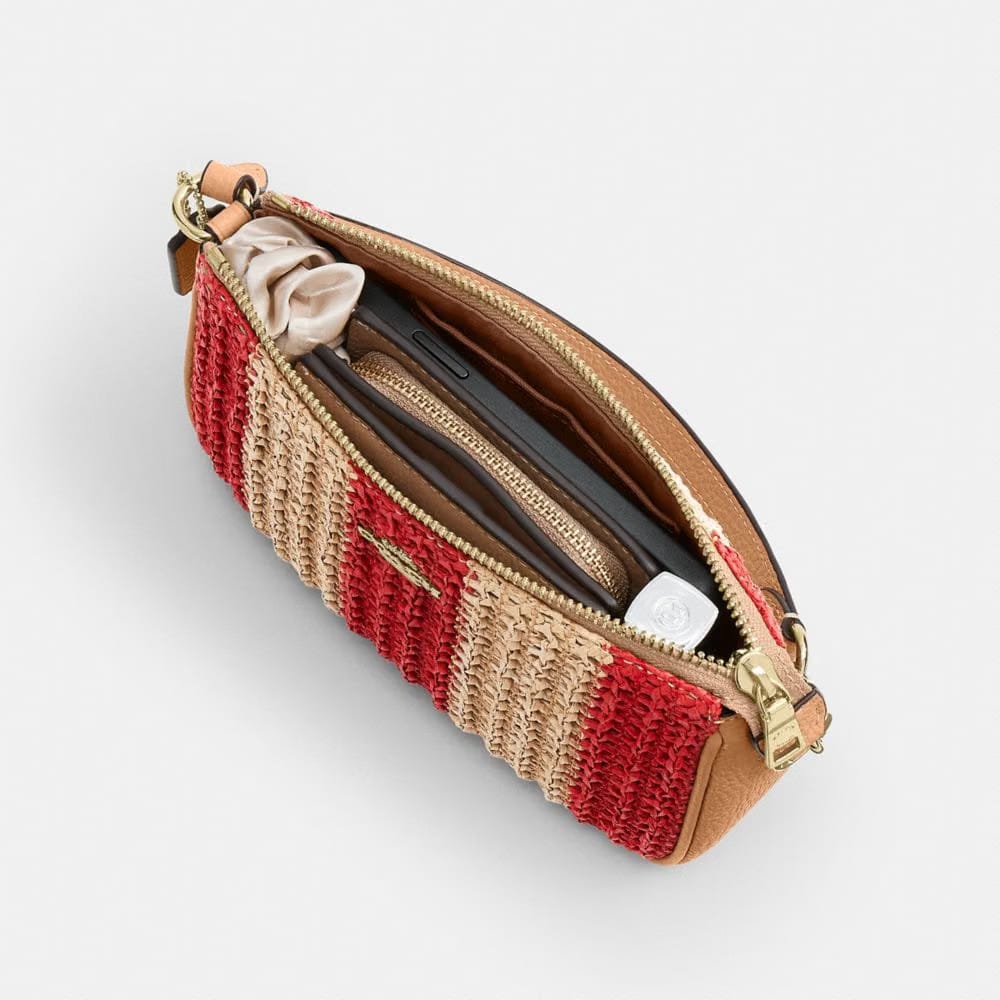 Coach Nolita 19 Gold Red Tan