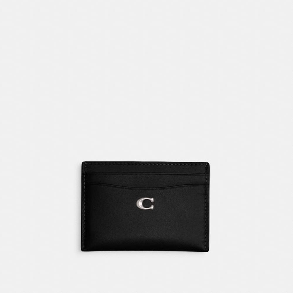 Coach Essential Card Case Silver Black