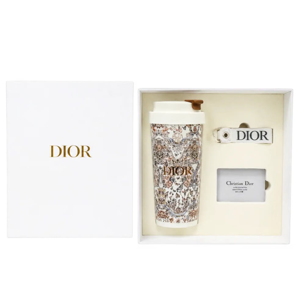 Dior Ceramic Around the World Butterfly Travel Mug