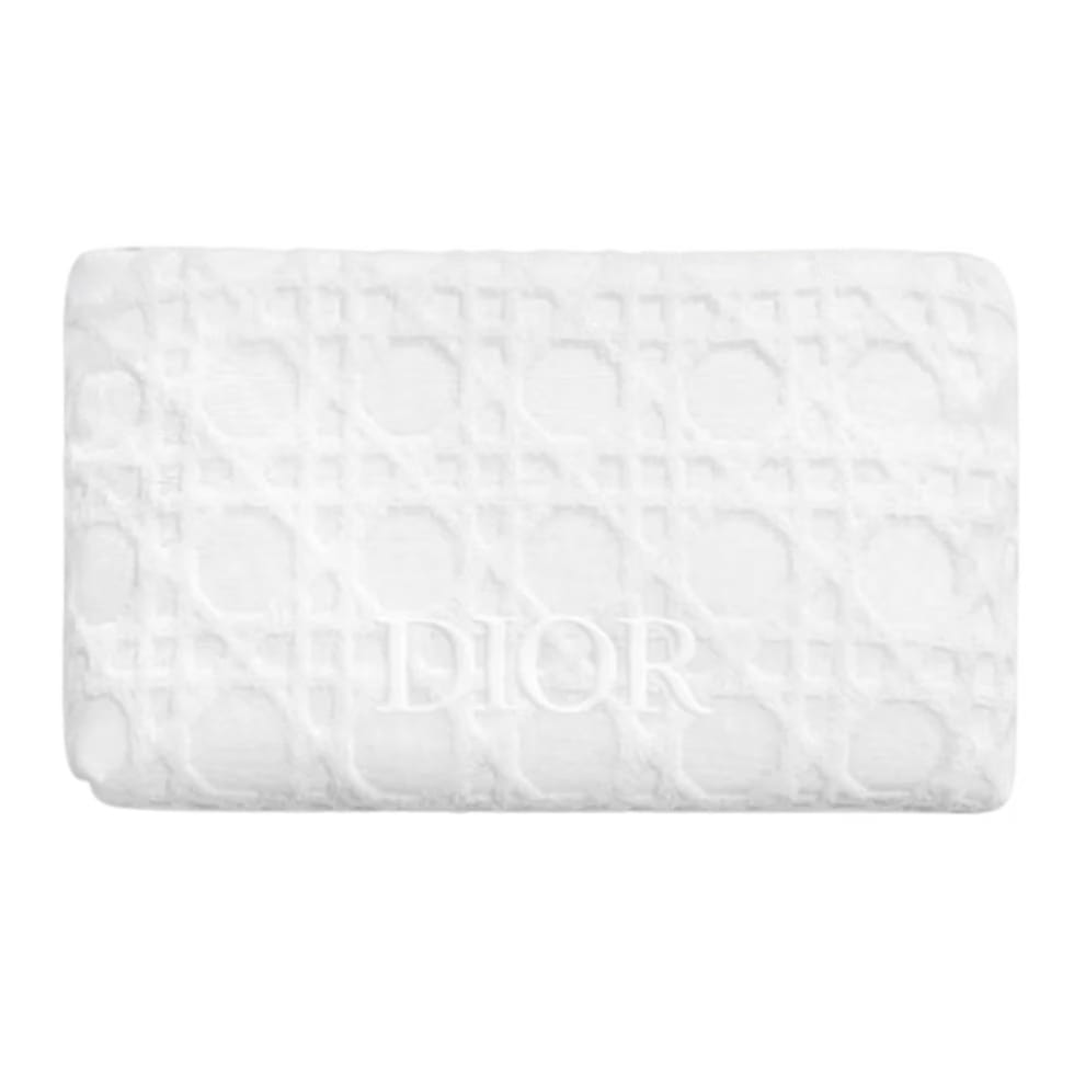 Dior Beauty White Cannage Cosmetic Pouch