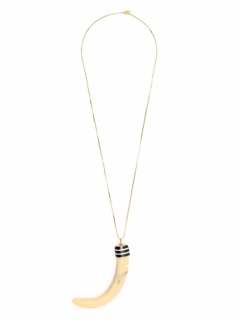horn-pendant necklace