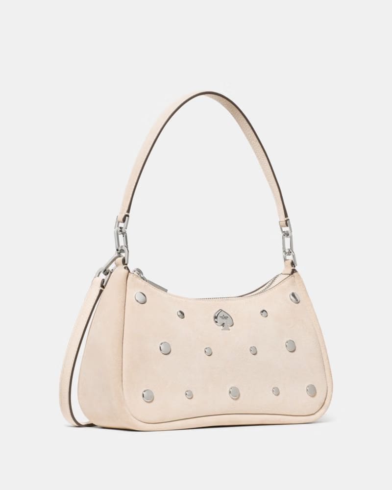 Kayla Suede Studs Small Convertible Shoulder Bag