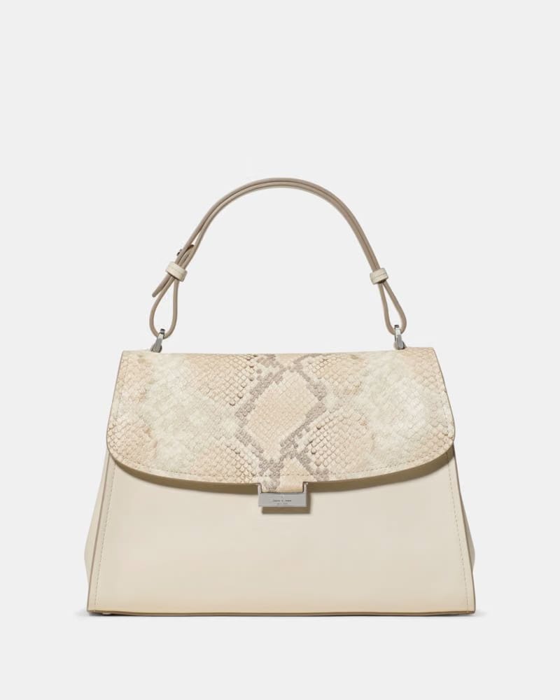 Riley Snake Top Handle Bag