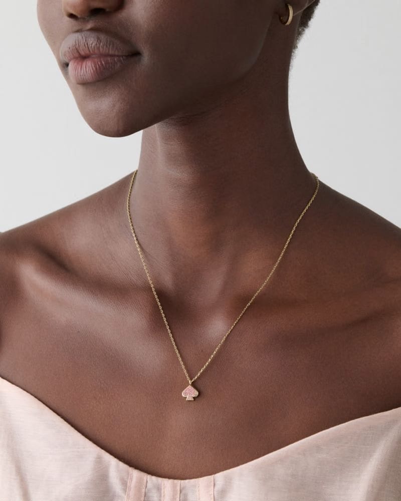 Everyday Spade Pave Mini Pendant