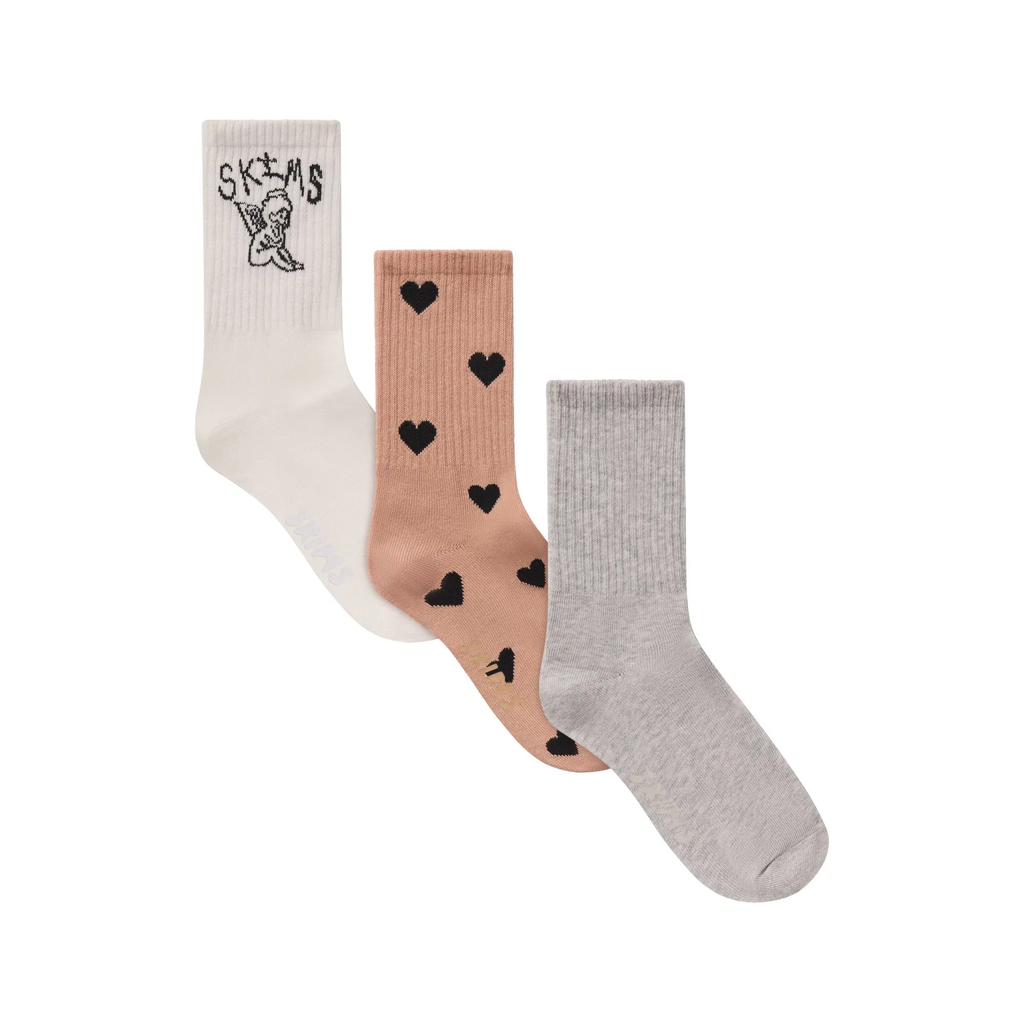 Ribbed Crew Sock 3-pack