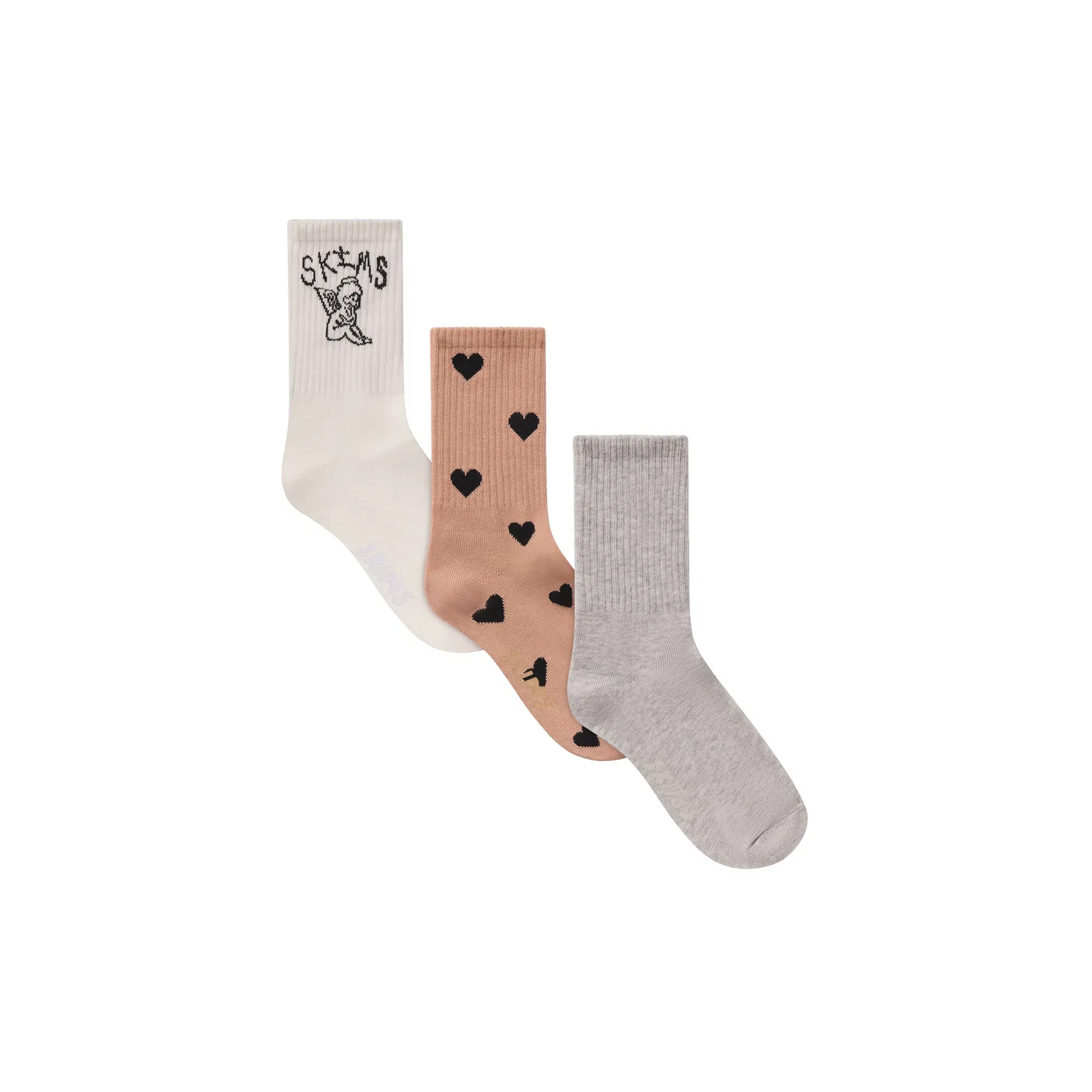 Ribbed Crew Sock 3-pack