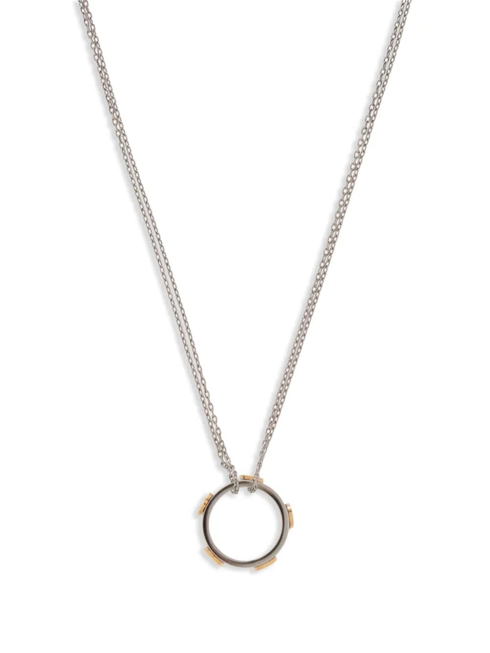 logo charm necklace