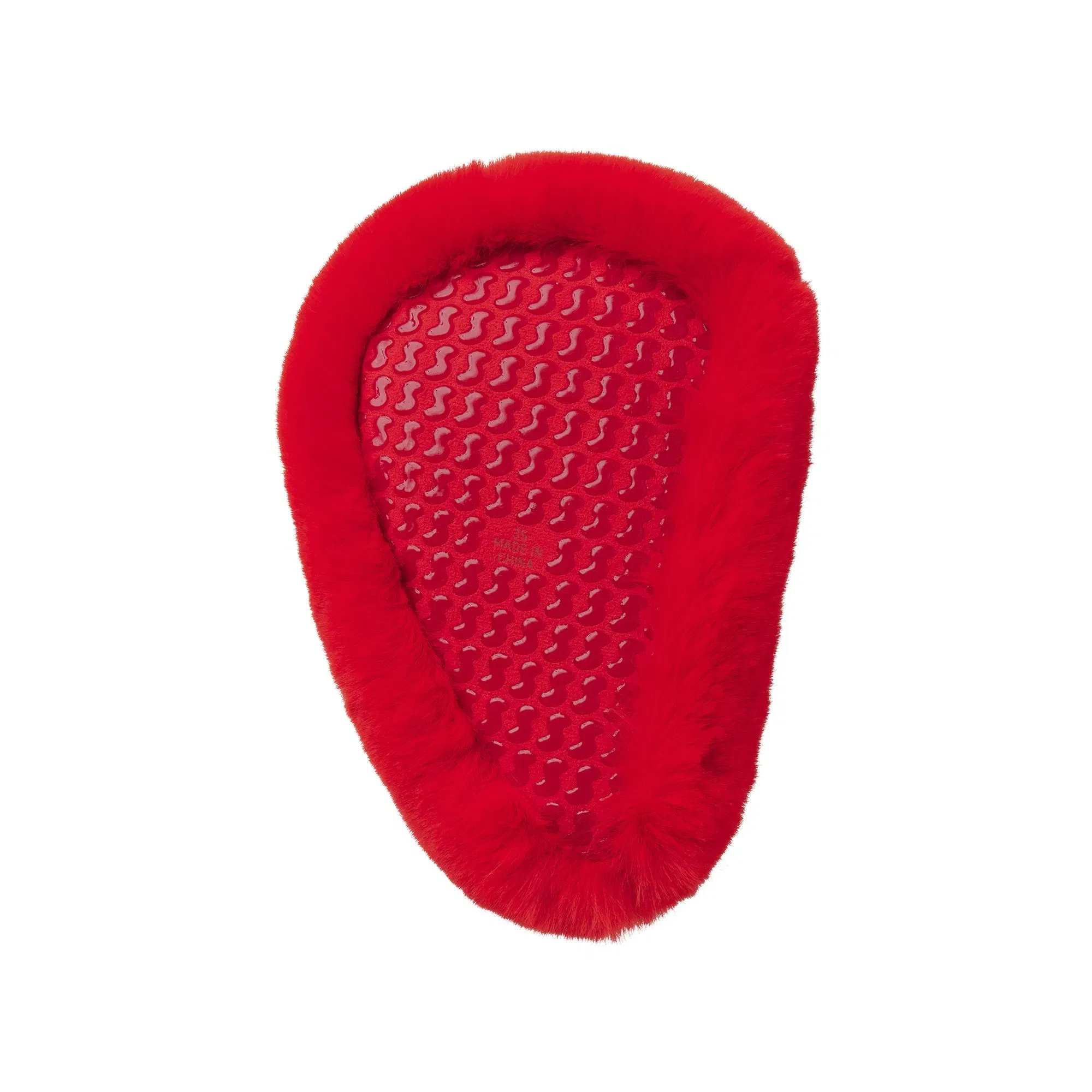 Faux Fur Heart Slipper