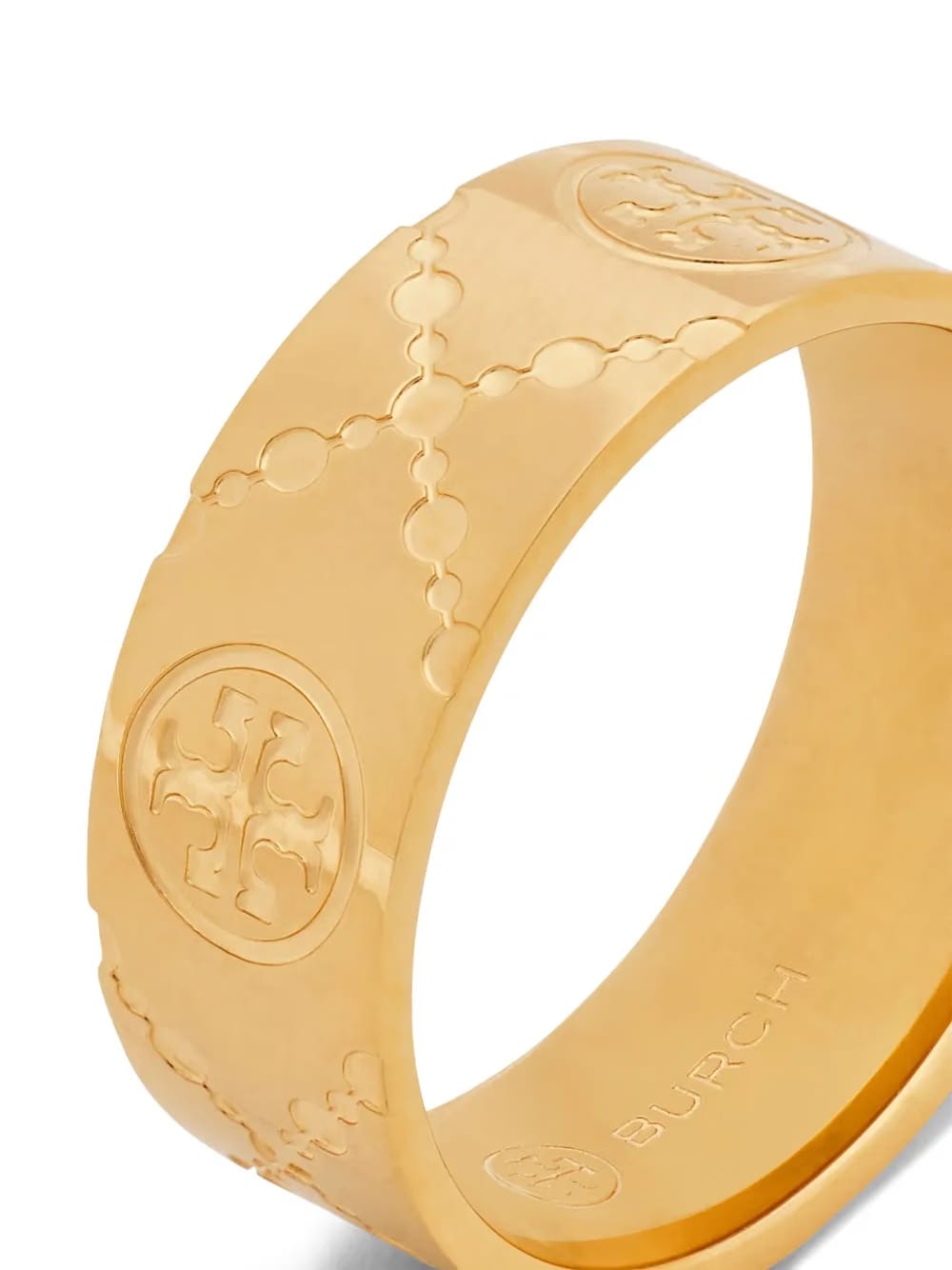 Double T polished-finish ring